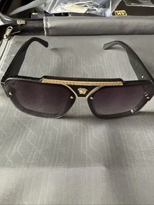 Versace Sunglasses Black and Gold - Picture 1 of 4