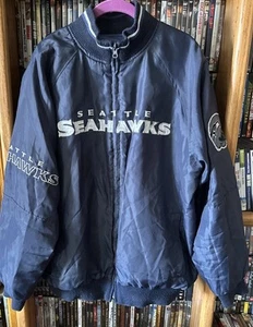 Vintage 2000s reversible Seahawks Jacket NFL size M Medium - Bild 1 von 17