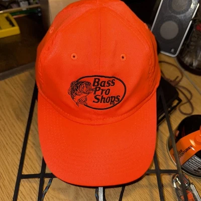 Gorra de béisbol Bass Pro Shops malla naranja Snapback Trucker Foto 1 de 3