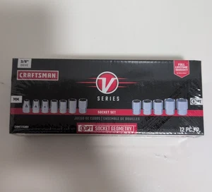 CRAFTSMAN V-SERIES Socket Set MM 3/8"Drive 12 Piece CMMT17530V New - Picture 1 of 6