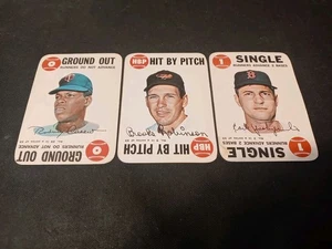 1968 TOPPS BASEBALL GAME LOT 3 CAREW B. ROBINSON BOTH EX/NM & YAZ EX SEE PHOTOS - Picture 1 of 7