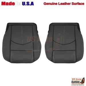 2013 to 2017 Chevy Traverse LT Driver & Passenger Bottoms Leather Cover Black - Bild 1 von 5