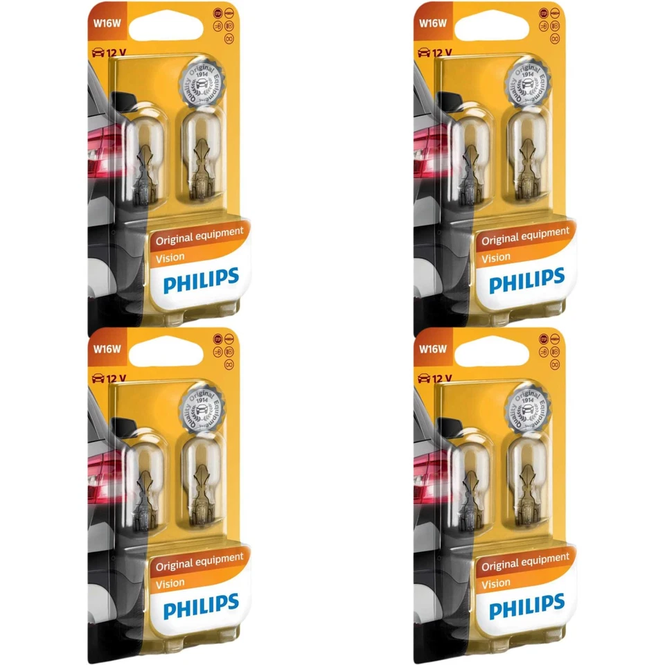 12067b2 - Blíster 2 bombillas Philips W16w 12V W2 1x9 5D B2
