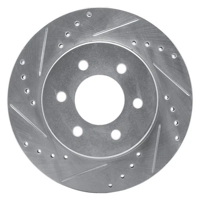 For Dodge Dakota 91-96 Brake Rotor eLINE Drilled & Slotted 1-Piece Front Driver Foto 1 de 4