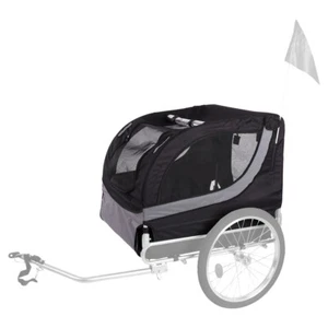 Flamingo Bezug Fahrradanhänger Tybalt 76x57x65,5 cm schwarz/grau Hunde Zubehör - Bild 1 von 1
