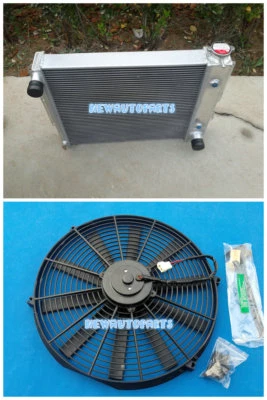 FOR Jeep Wrangler TJ YJ 3 Core Aluminum Radiator & Fan/V8 Conversion 87-95 97-02 - Image 1 of 4