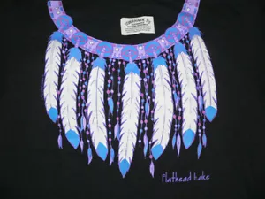 Vintage 90er NEU NOS T-SHIRT Gr. M ONEITA HERGESTELLT IN DEN USA DREAM CATCHER SOUTHWEST ART - Bild 1 von 5