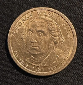2007 P Pos A PRESIDENTIAL DOLLAR COIN 1ST PRES. GEORGE WASHINGTON 1789-1797 - Picture 1 of 3