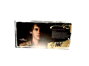 Formula 1 Sebastian Vettel signed Toro Rosso Driver card2008 MonzaWorld Champion - Picture 1 of 2
