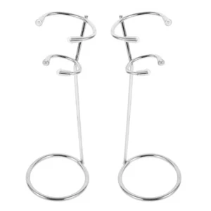 2 Pcs Stainless Steel Milk Froth Holder Frother Stand Maker Travel Baby - Picture 1 of 12