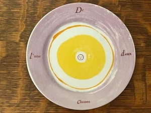 Bernardaud Limoges France Bonjour Bonsoir "DE DEUX L'UNE" Choses Lunch Plate - Picture 1 of 12