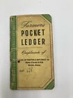Farmers John Deere Pocket Ledger For 1958-1959 Newton Kansas
