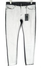 DIESEL Men Jeans Sleenker-X-SP 082AX W33/L32 Slim Skinny Two-Tone Button-Fly