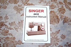 Seltene GROSSDRUCK englische Ausgabe Bedienungsanleitung, Singer Nähmaschine 4432 - Bild 1 von 9