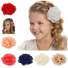 Headwear Rose Flower Hair Clip Chiffon Rose Flower Hairpin  Kids