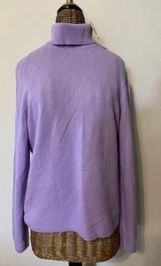 Charter Club - Cashmere Lavender Turtleneck - L - Picture 1 of 3