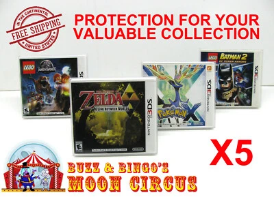 5x CAJA DE JUEGO NINTENDO 3DS CIB - FUNDA PROTECTORA TRANSPARENTE Foto 1 de 4