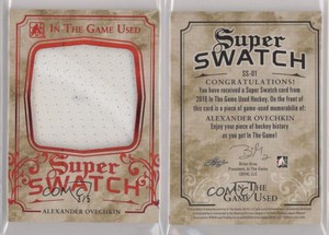 2016 Leaf ITG Used Super Swatch Silver /5 Alex Ovechkin Alexander #SSP-01 Patch