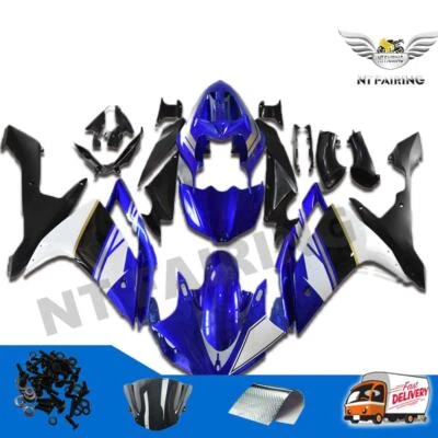 Kit de carenado completo de inyección SM apto para Yamaha 2007-2008 YZF R1 azul negro j06 Foto 1 de 4