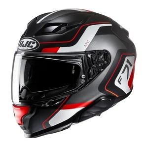 HJC F71 ECE 22.06 DVS Pinlock Fiberglass Motorcycle Helmet - Arcan MC1SF Red - Picture 1 of 4