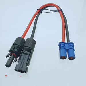 EC8 Buchse auf Solarpanel 4mm Stecker 10AWG 4~40" Kabel für Notbatterie - Bild 1 von 1