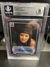 2007 Topps Star Wars 30th Signed Christine Hewett Brea Tonnika Auto Beckett Auth