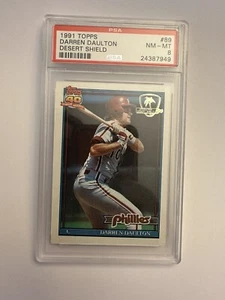 1991 Topps #89 Darren Daulton Desert Shield PSA 8 - Picture 1 of 1
