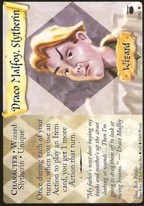 Juego de cartas coleccionables Harry Potter Draco Malfoy, Slytherin - Diagon Alley #5/80 - Imagen 1 de 2