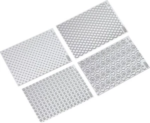 KAI Motiv-Schablonen-Set 4tlg 8 Motive Torten backen Kuchen Küche Haushalt TOP - Bild 1 von 1