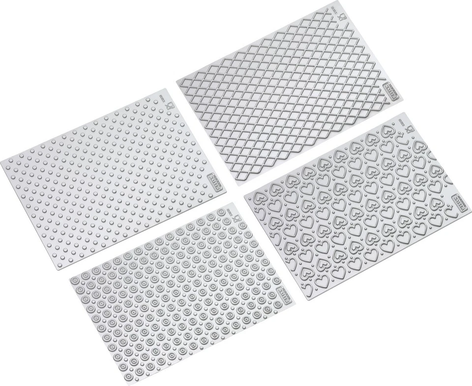 KAI Motiv-Schablonen-Set 4tlg 8 Motive Torten backen Kuchen Küche Haushalt TOP - Bild 1 von 1