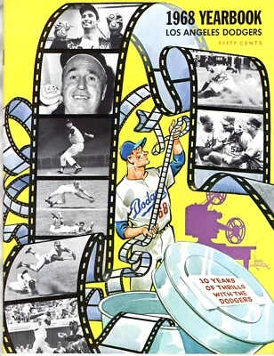 1968 Los Angeles Dodgers SOUVENIR YEARBOOK Baseball MLB Higher Grade CLEAN Nice - Image 1 of 2