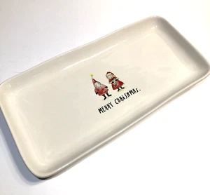 Rae Dunn MERRY CHRISTMAS HOLIDAY Serving Platter Tray Dish by Magenta EUC - Picture 1 of 11