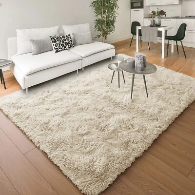 Modern Fluffy Area Rugs Non Slip Shaggy Floor Mat Carpet for Bedroom Living Room - Image 1 of 4