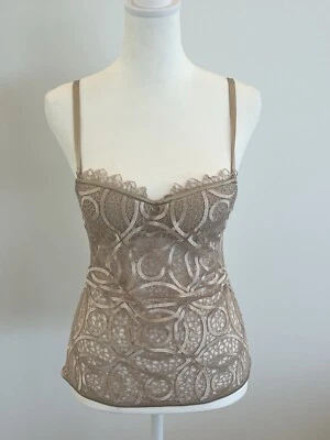 $868 Nuevo con etiquetas Corsé Bustier La Perla Talla IT 40B Desnudo/Beige/Dorado Foto 1 de 4