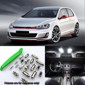Super White 11pcs Interior LED Light Kit for 2012-2015 VW Golf MK7 + Free Tool - Picture 1 of 9