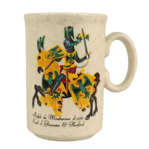 Vintage Stoneware Mug England Ralph de Monthermer Earl of Gloucester & Hertford - Picture 1 of 5
