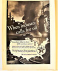 1938 Texaco Texas Oil Co Refinery Industrial 2108 Bulk Oil Plants B&W Print Ad