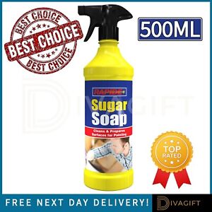 500ML CONCENTRATED SUGAR SOAP REMOVES GREASE DIRT NICOTINE PREDECORATING LIQUID