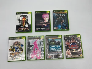 Lot of 7 Xbox Games (UFC Tapout 2, Tenku 2, DOA 3, Blinx, etc.) Japanese Region - Picture 1 of 17