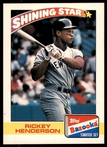 1989 Topps Bazooka Rickey Henderson New York Yankees #14