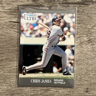 1991 Ultra Cleveland Baseball Card #114 Chris James UER/Card number is 111 - Image 1 of 2