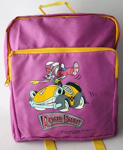 RARE VINTAGE 1987 WHO FRAMED ROGER RABBIT BENNY 12.5" SCHOOL BAG BACKPACK NEW !! - Picture 1 of 9
