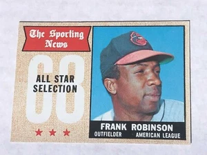 1968 TOPPS #373 FRANK ROBINSON NM HOF BALTIMORE ORIOLES - Sporting News ALL-STAR - Picture 1 of 2