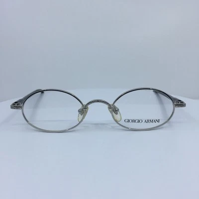 New Vintage Giorgio Armani 250 Eyeglasses GA 250 C. 707 Silver & Black 46-20mm - Image 1 of 4