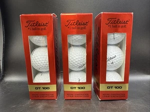 Titleist DT Wound 100 palline da golf 9 palline/3 maniche NUOVE - Foto 1 di 10