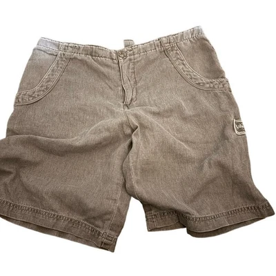 Life is Good Gray Washed Shorts, 100% Cotton, Women's Size Small - Image 1 of 4