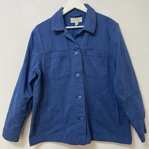 Giacca da lavoro Seasalt Cornovaglia blu campo lungo 100% cotone taglia 14 - Foto 1 di 12