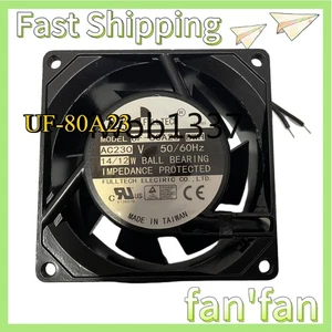 UF-80A23 Łożysko kulkowe Chłodzenie do Fulltech AC230V 14/12W 2-liniowy wentylator szafkowy 8038 - Zdjęcie 1 z 4