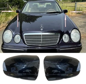 PAIR MIRROR CAP+TURN INDICATOR LIGHT LAMPS FOR MERCEDES-BENZ E W210 1999-2002 - Picture 1 of 12