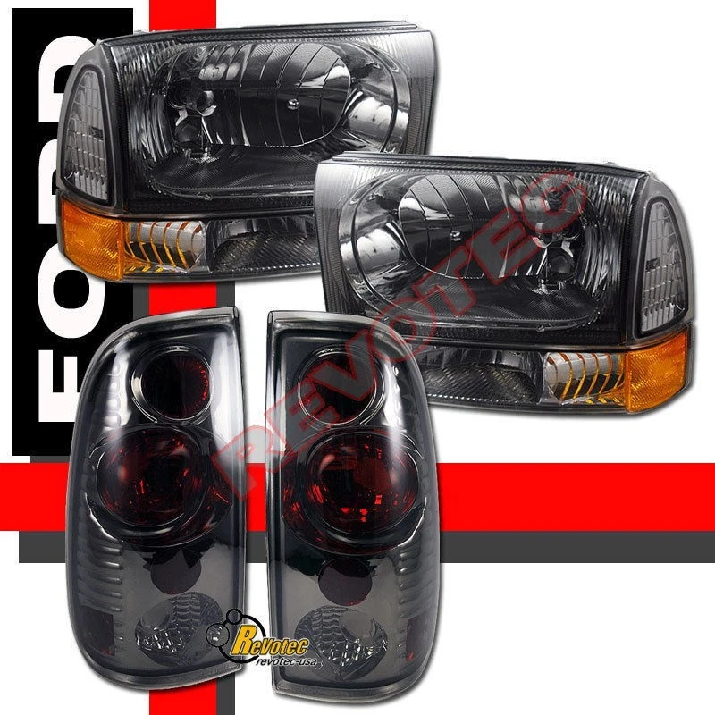 Faros esquineros y traseros humo para camioneta Ford F250 F350 Super Duty 1999-2004 Foto 1 de 4